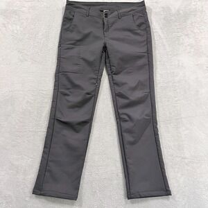 Ketchi Sitka Nylon Pants Women's 14 Fleece Lined Hiking Gray Mid Rise‎ Stretch
